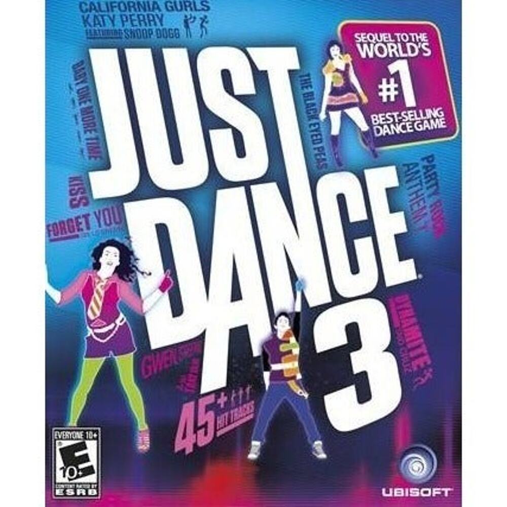 XBOX 360 Kinect Just Dance 3 Game 45 Hit Tracks